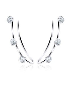 Beautiful CZ Silver Earring EL-203